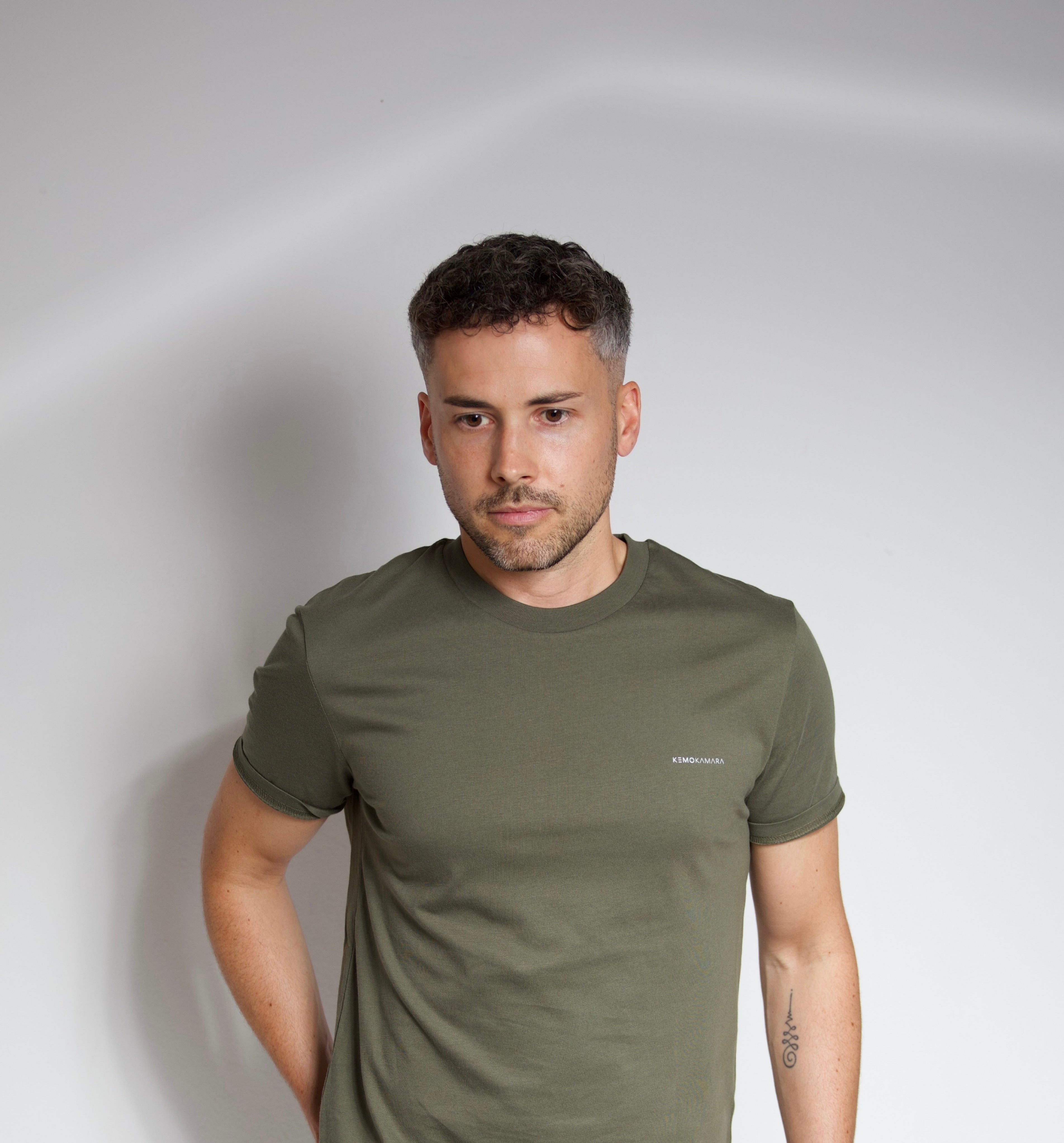Bio-Baumwoll-T-Shirt - Erven Khaki